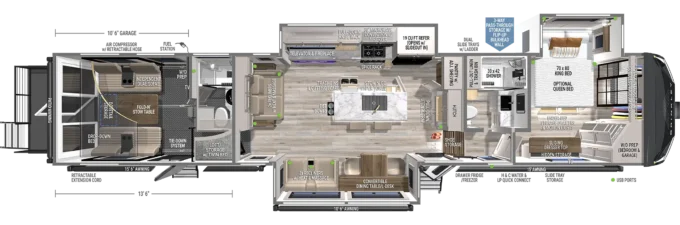 G 4170 Luxury Fifth Wheel Toy Haulers by Brinkley RV