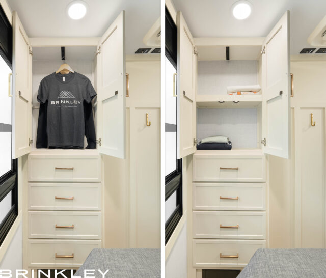 Floor-to-Ceiling RV Wardrobe