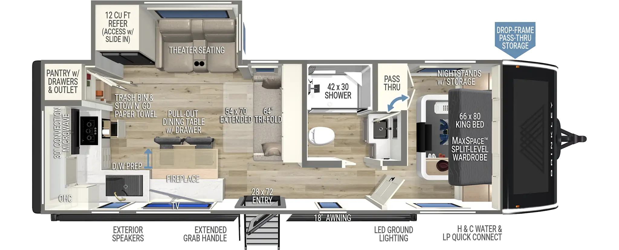 Model I 275 Luxury Travel Trailers by Brinkley RV