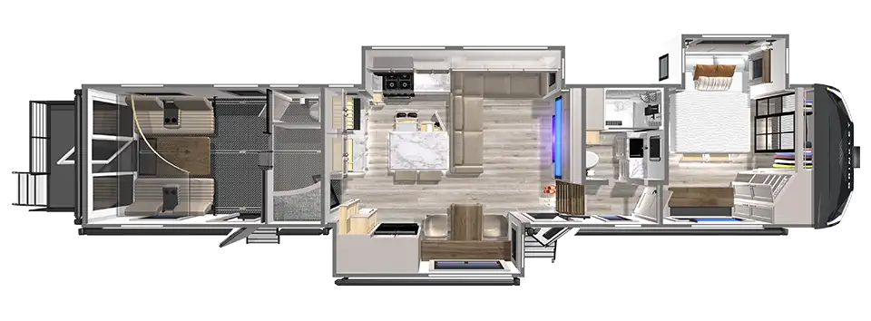 G3950 Toy Hauler 14 foot Garage