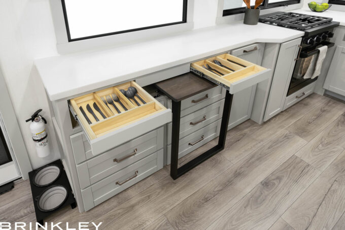2025 Brinkley RV Model Z 2680 Dining Room Utensil Drawers 8572