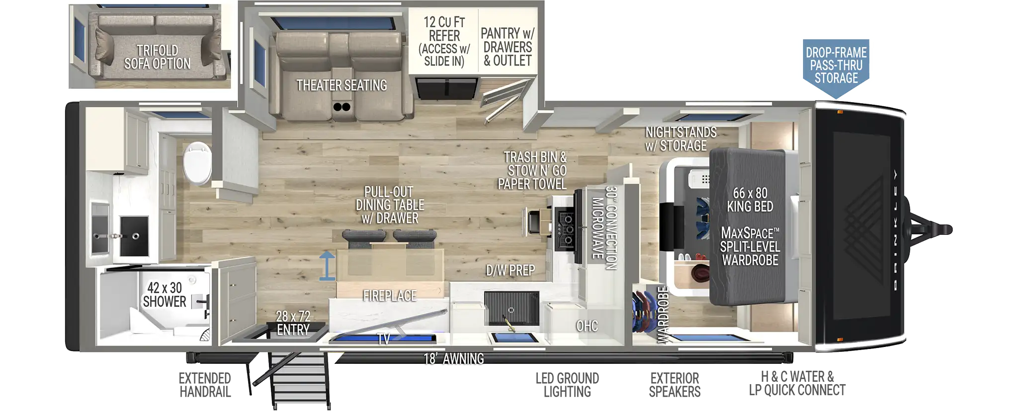 Model I 265 Luxury Travel Trailers by Brinkley RV