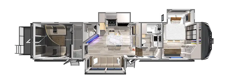 G3500 Toy Hauler 11 foot Garage