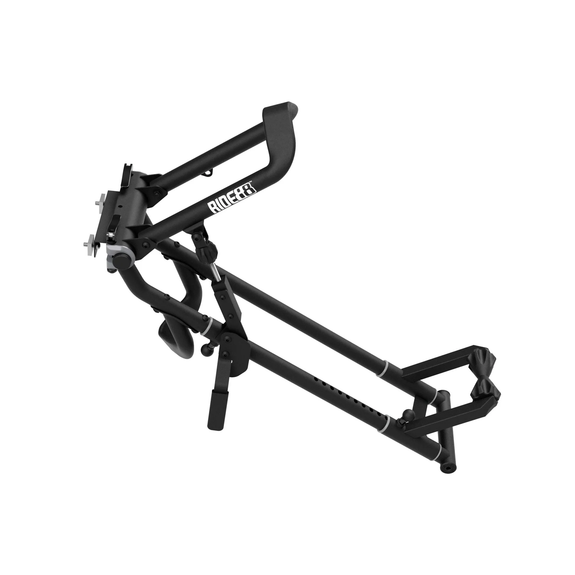 One RIDE88 QR3 Bike Rack with a Front-Track adapter.