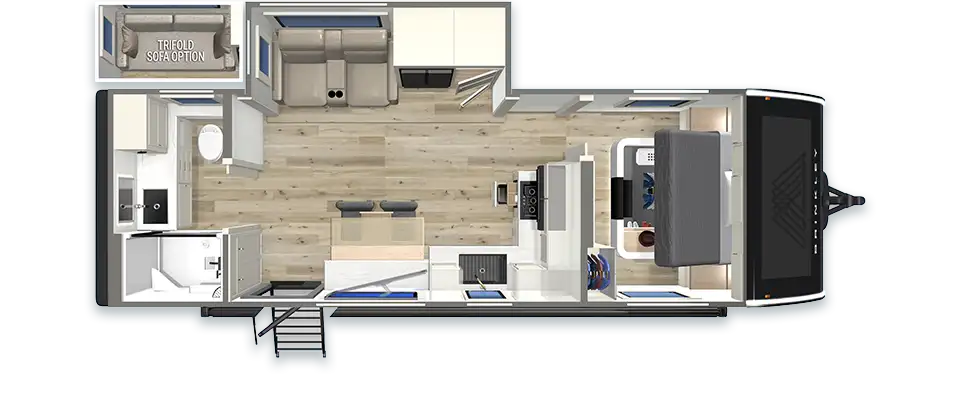 Brinkley RV I 265 Travel Trailer Floorplan
