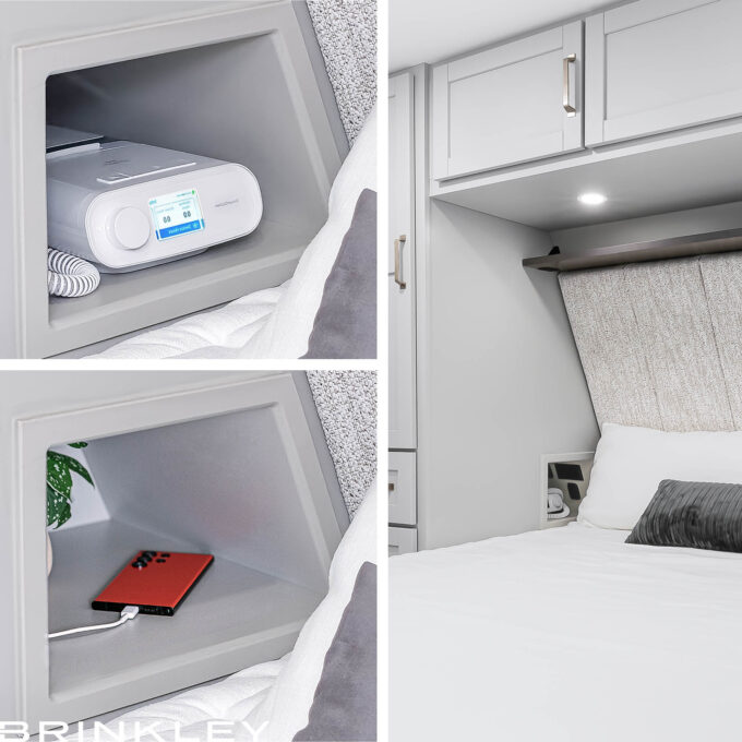 Travel Trailer with CPAP Machine Space