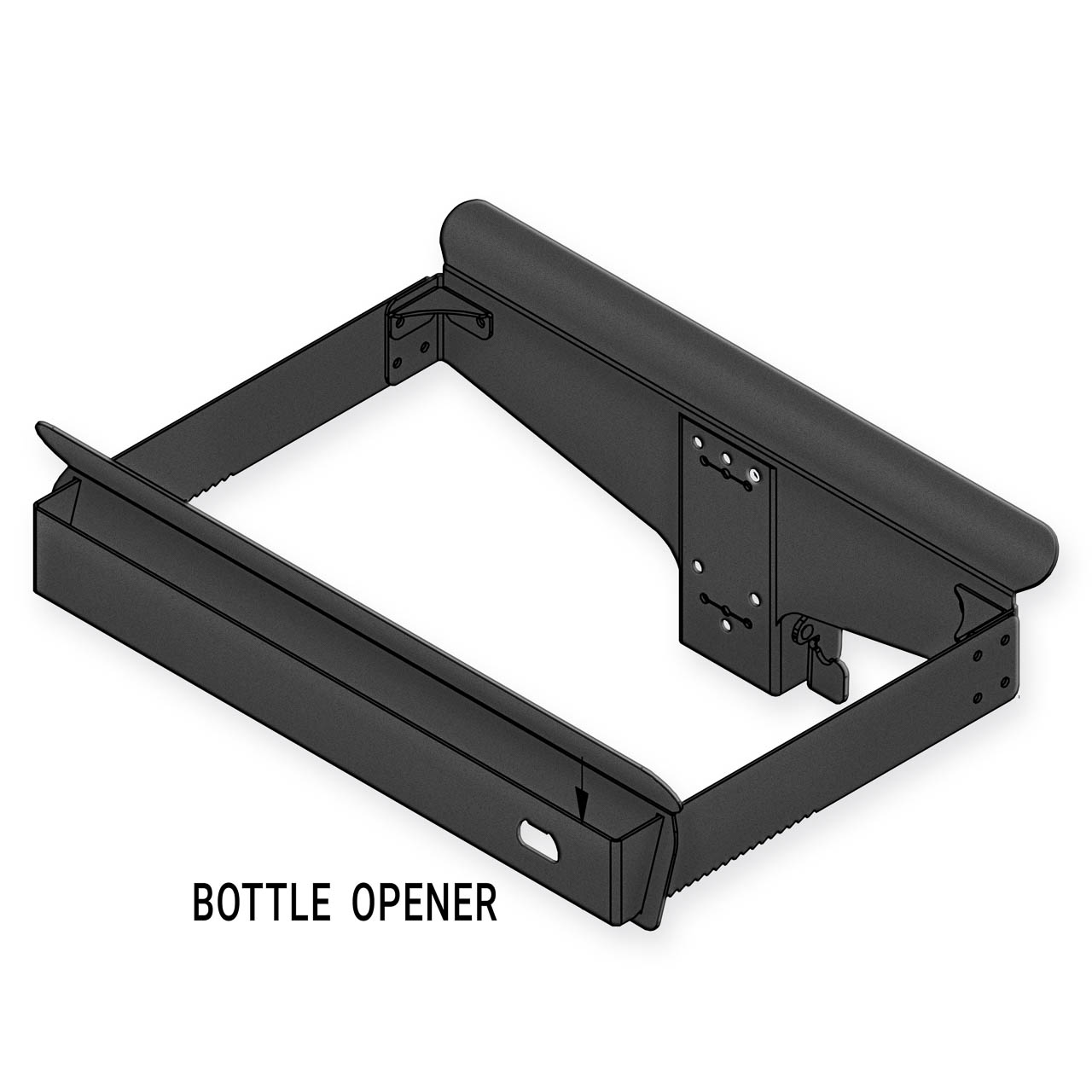 Hanging Trashcan with Bottle Opener