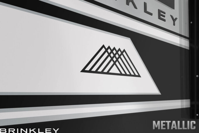 Model G Fifth Wheels Premium Exterior Metallic Full Body Paint Mountains 2026 Brinkley RV 0154L