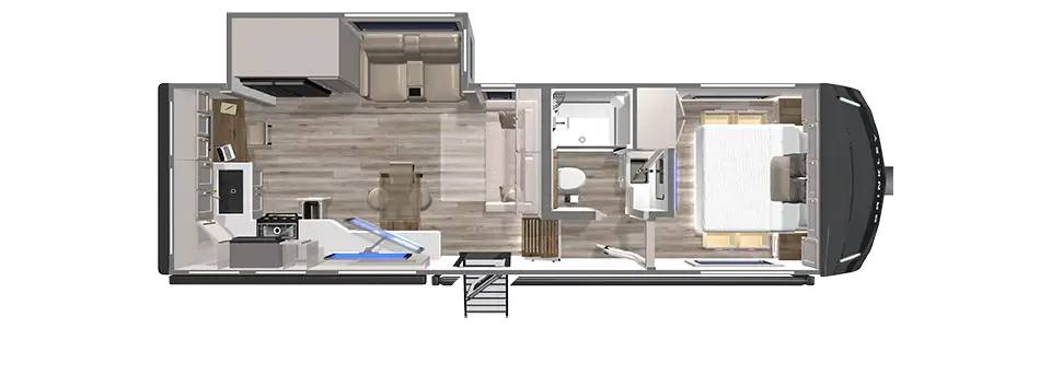 Short Under 30 foot Fifth Wheel Z 2680 Floorplan