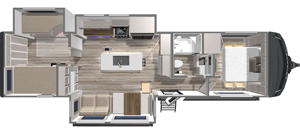 Model Z 315 AIR Travel Trailer Floorplan