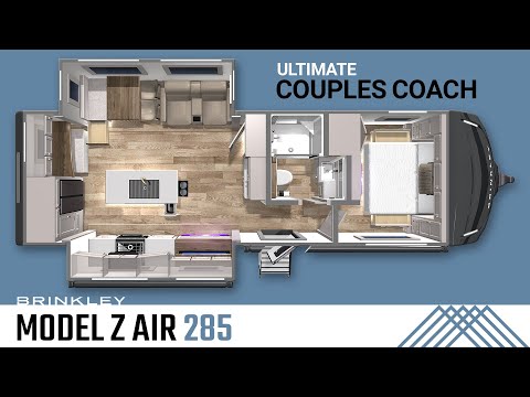 Brinkley Model Z AIR 285 Travel Trailer Tour: Ultimate Couples Coach👩‍❤️‍👩