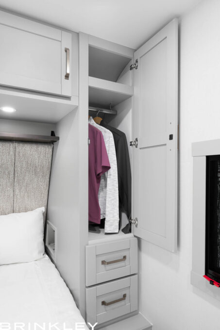 Dual Wardrobe Closets & Drawers