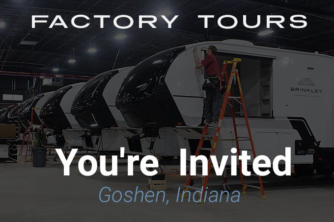 Brinkley RV Factory Tours Goshen Elkhart Indiana