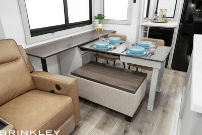 2025 Brinkley RV Model Z 3300 Dining Room Dinesk 5711