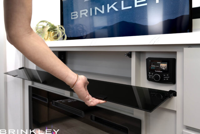 2025 Brinkley RV Model G 4100 Living Room TV Storage 4051