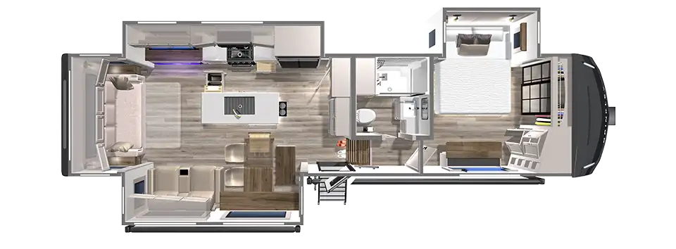 Model Z 3100 Fifth Wheel Floorplan