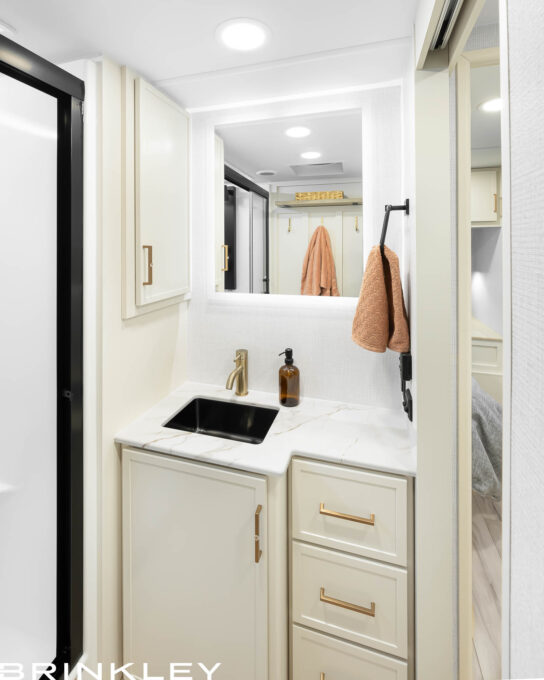 Luxury Travel Trailer Bathroom