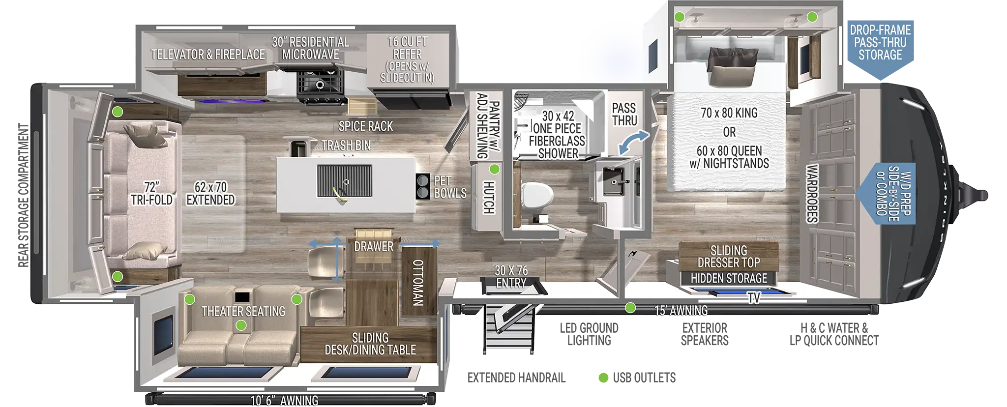Couples Luxury Travel Trailers