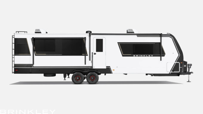 Model Z AIR 310 Travel Trailers Exterior Campside Profile 2025 Brinkley RV 7680