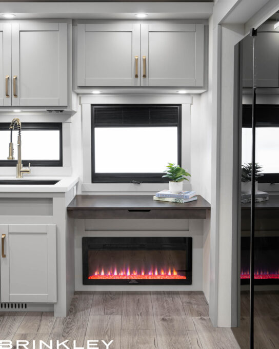 Office Space & Fireplace