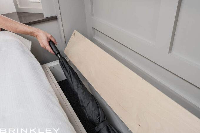 Concealed Under-Bed Firearm Storage