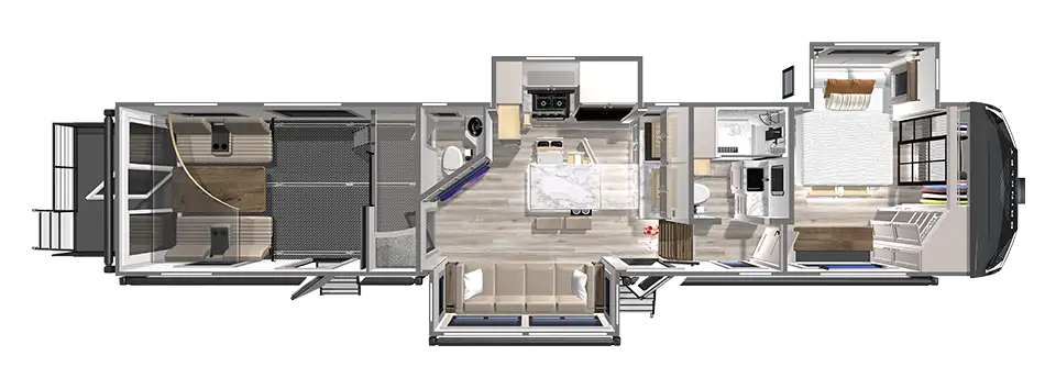 G4000 Toy Hauler 16 foot Garage