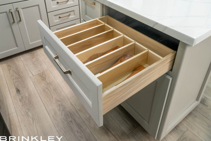 Model Gx 3500x Fifth Wheels Kitchen Large Adjustable Drawer Organizer 2026 Brinkley RV 0587