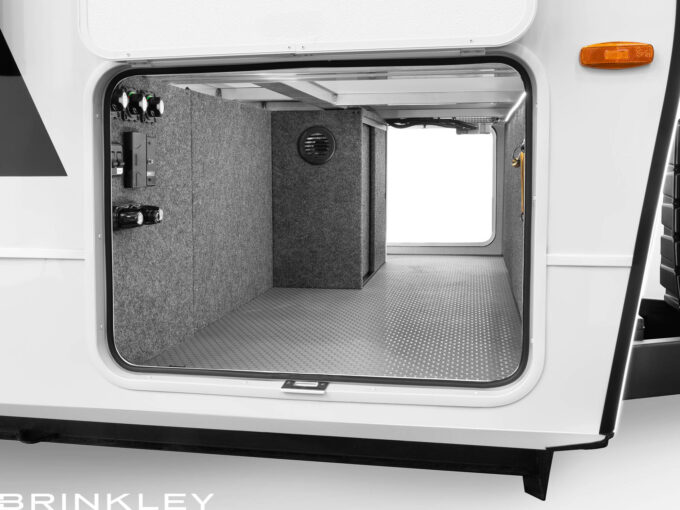 Large Pass-Through Travel Trailer Storage Compartment