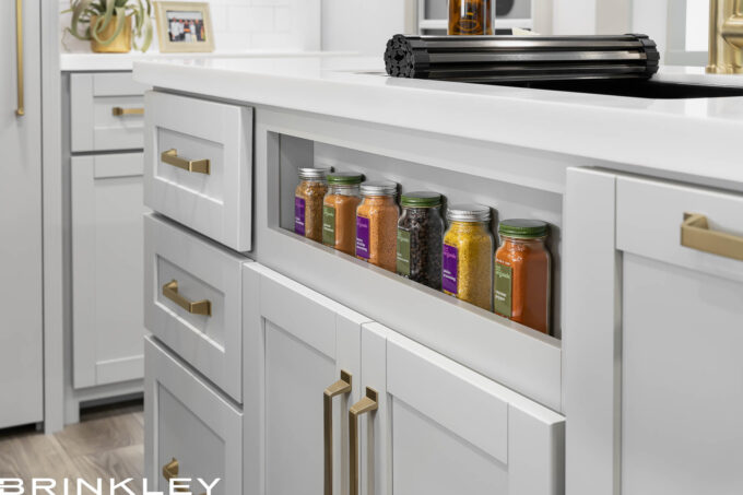 Model Z AIR 297 Travel Trailers Kitchen Island Storage Cubby 2025 Brikley RV 7230