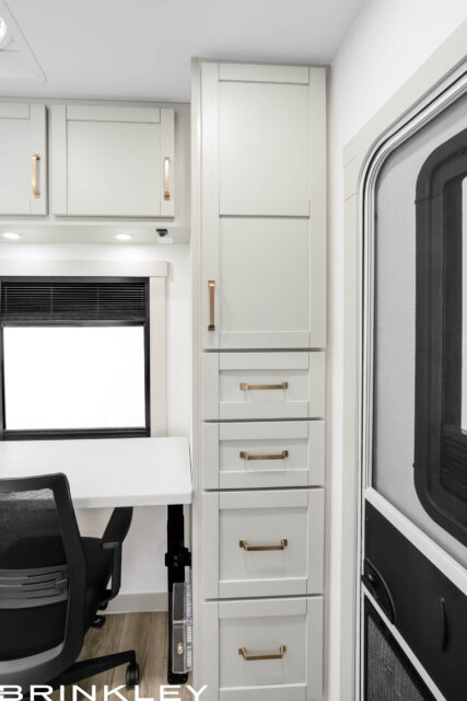 Luxury Fifth Wheel Office Storage