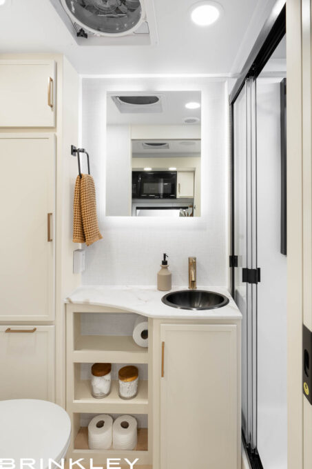 Luxury Travel Trailer Bathroom