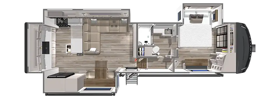 Fifth Wheel with a large kitchen and family seating - Z 3200