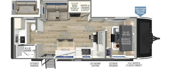 Model I 265 Luxury Travel Trailers by Brinkley RV